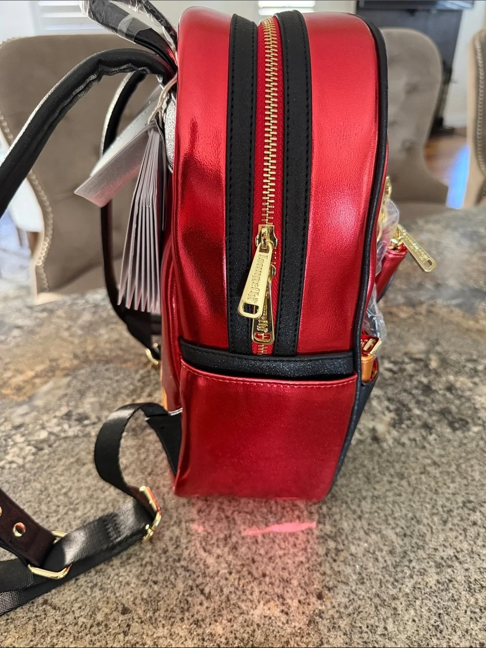 Incredibles 20th Anniversary Light Up Metallic Cosplay Mini Backpack